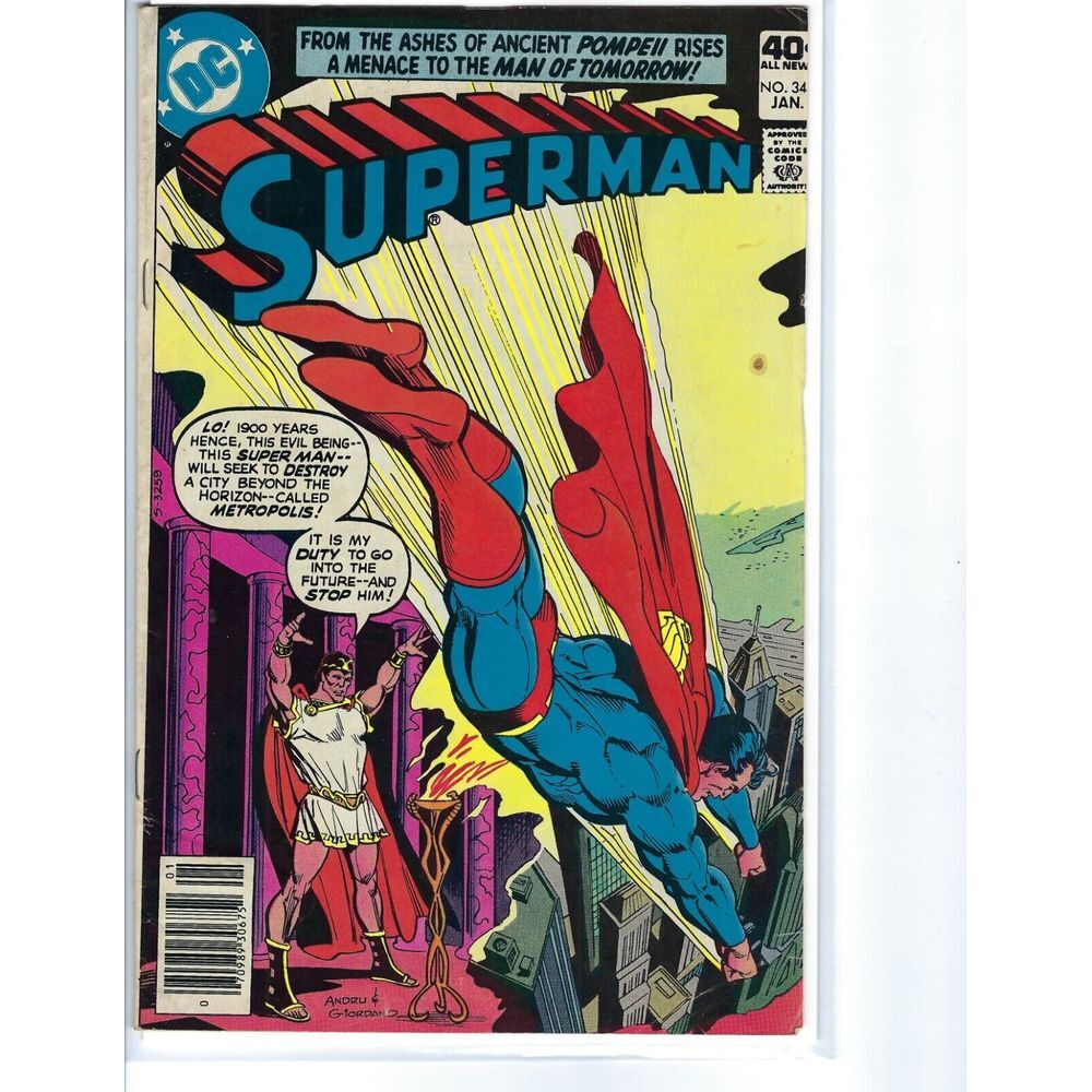 Superman #343 1980 DC.          A Menace To The Man of  Tomorrow